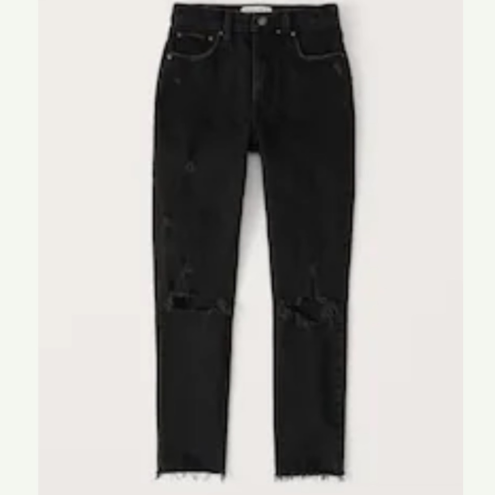 Abercrombie Black High Rise Skinny Jeans